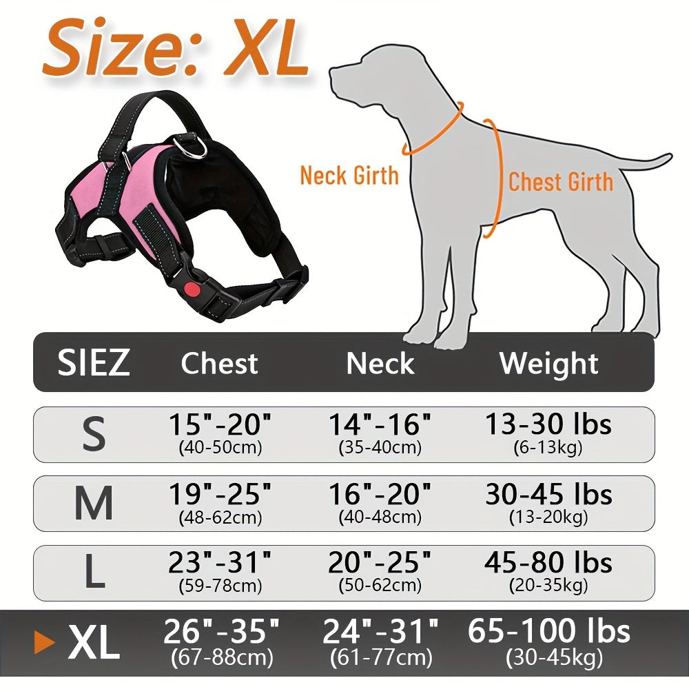 Doglee Ultimate No-Pull Reflective Adjustable Dog Harness with Handle - Premium Comfort, Easy Walking, and Enhanced Visibility - Ideal for Training, Outdoor Adventures, and Everyday Use