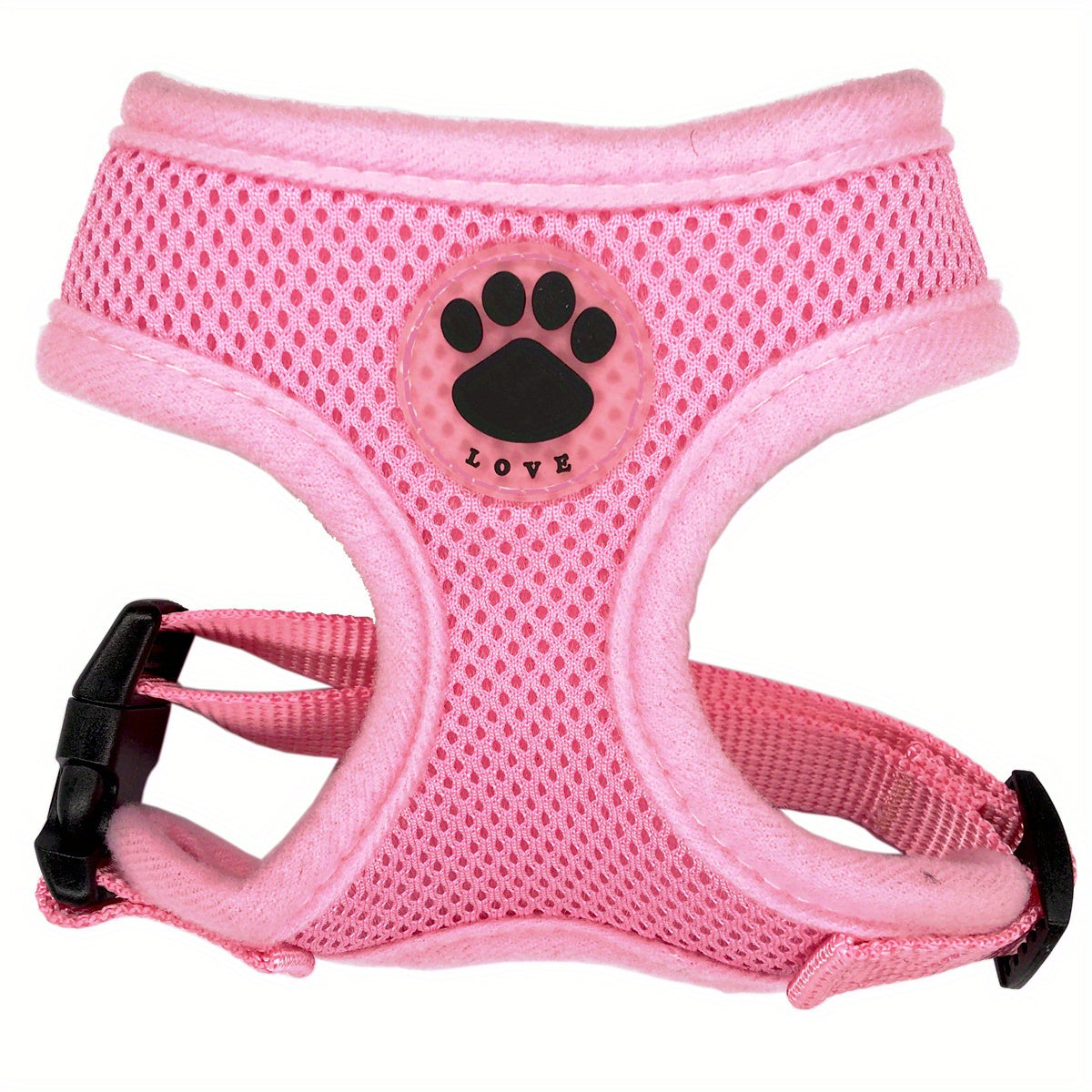 Dog Chest Strap with Paw Size Adjustment Sandwich Breathable Mesh Soft and Comfortable No Pull Handle 5 Sizes
