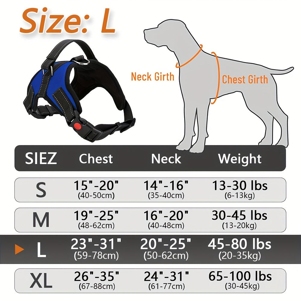 Doglee Ultimate No-Pull Reflective Adjustable Dog Harness with Handle - Premium Comfort, Easy Walking, and Enhanced Visibility - Ideal for Training, Outdoor Adventures, and Everyday Use