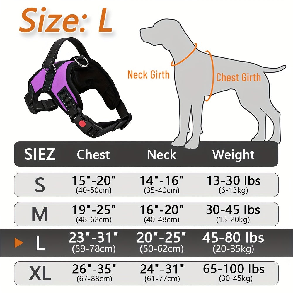 Doglee Ultimate No-Pull Reflective Adjustable Dog Harness with Handle - Premium Comfort, Easy Walking, and Enhanced Visibility - Ideal for Training, Outdoor Adventures, and Everyday Use