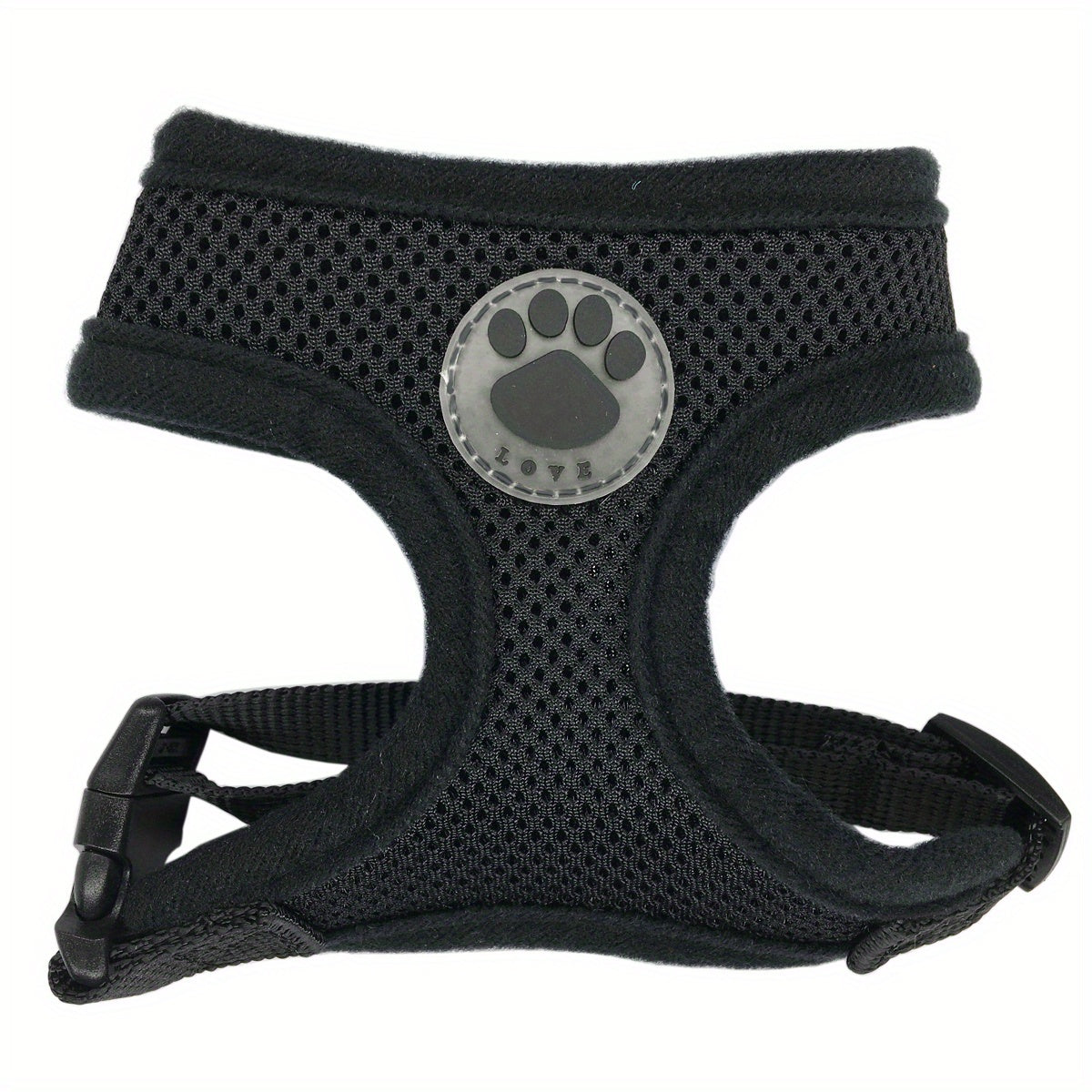 Dog Chest Strap with Paw Size Adjustment Sandwich Breathable Mesh Soft and Comfortable No Pull Handle 5 Sizes