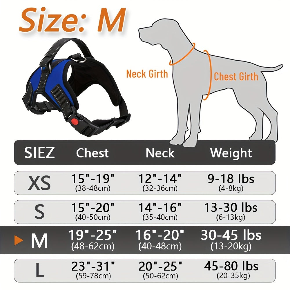 Doglee Ultimate No-Pull Reflective Adjustable Dog Harness with Handle - Premium Comfort, Easy Walking, and Enhanced Visibility - Ideal for Training, Outdoor Adventures, and Everyday Use